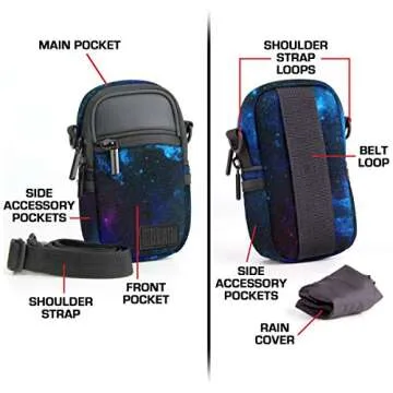 USA GEAR Compact Camera Bag for Point and Shoot Cameras