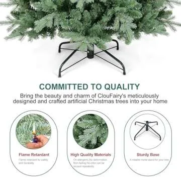 7.5 FT Artificial Skinny Christmas Tree,Unlit Blue Spruce Slim Pencil Xmas Tree with 1755 PE&PVC Mixed Branch Tips,Hinged Pine Tree with Metal Stand for Home Office Décor