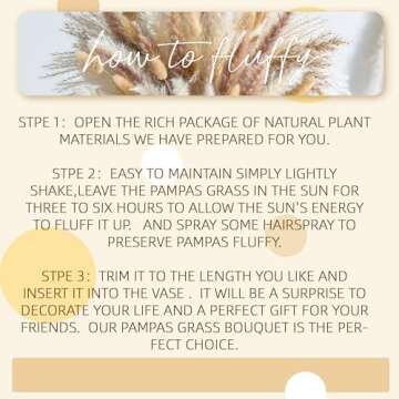 120PCS Pampas Grass Mix Bouquet for Wedding Home Decor