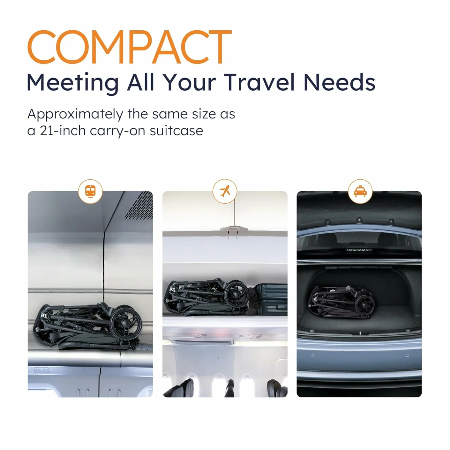 Compact Lightweight Baby Stroller for Travel