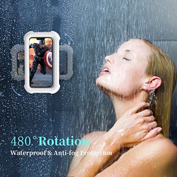 Upgraded Waterproof Shower Phone Holder with Touch Screen