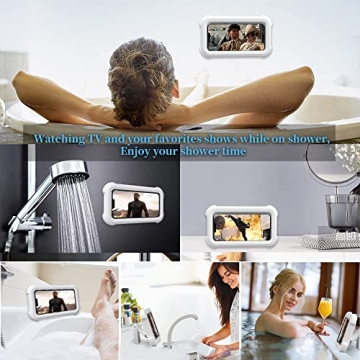 Upgraded Waterproof Shower Phone Holder with Touch Screen