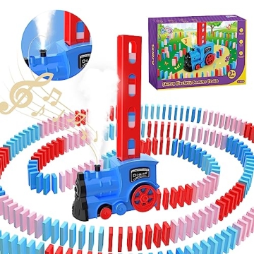Kids Games Domino Train Toy - 200PCS Creative Adventure for 4-6 Years