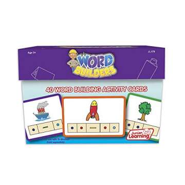 Junior Learning JL179 Word Builders Activity Cards Medium