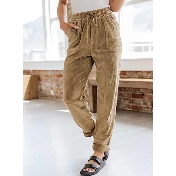 Stylish EVALESS Women’s Corduroy Pants for Every Occasion