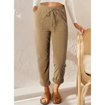 Stylish EVALESS Women’s Corduroy Pants for Every Occasion