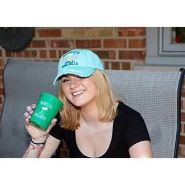 Distressed Baseball Cap Vintage Dad Hat - Mamacita Needs a Margarita (Mint)