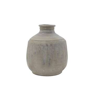 Bloomingville Terracotta Vase Gray with Unique Design