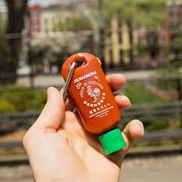 Sriracha Hot Sauce Keychain 1.7oz for On-the-Go Flavor