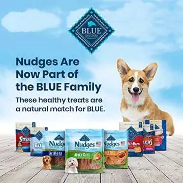 Blue Buffalo Nudges Jerky Cuts Dog Treats, Natural & Healthy