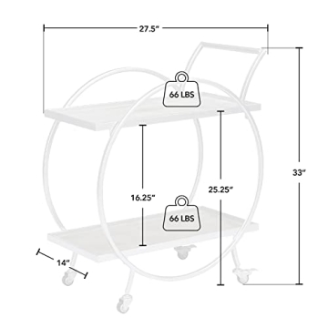 FirsTime & Co. Odessa Bar Cart Perfect for Entertaining