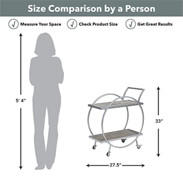 FirsTime & Co. Odessa Bar Cart Perfect for Entertaining