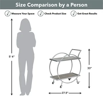 FirsTime & Co. Odessa Bar Cart Perfect for Entertaining