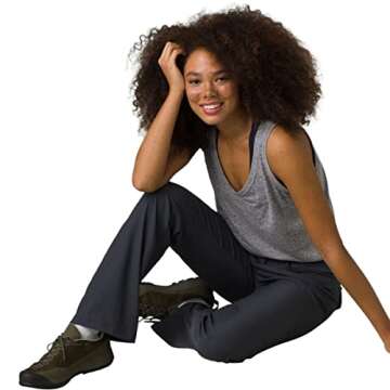 prAna Halle Pants II Coal 6 R