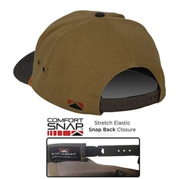 Paramount Outdoors Canvas German Shorthair Pointer Cap with Wax Cloth Visor Upland Game Bird Hunting Dog Cap GSP Hat