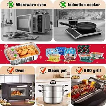 40Pcs Christmas Aluminum Pans With Lids,8 Holiday Designs,Foil Pans for Gift Giving Rectangular Treat Foil Containers Cookie Tins for Holiday Leftovers or Cookie Exchange,7.3"l X 5.1"w X 2"d