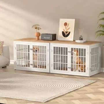 Stylish Heavy Duty Dog Crate for Medium & Large Dogs