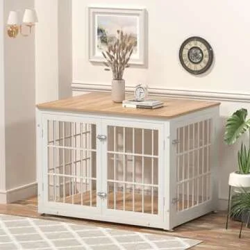 Stylish Heavy Duty Dog Crate for Medium & Large Dogs