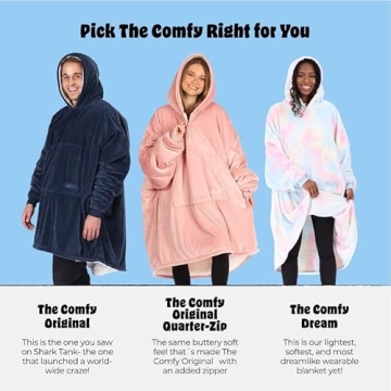 THE COMFY Original Sherpa Wearable Blanket Hood Pocket