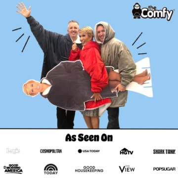 THE COMFY Original Sherpa Wearable Blanket Hood Pocket