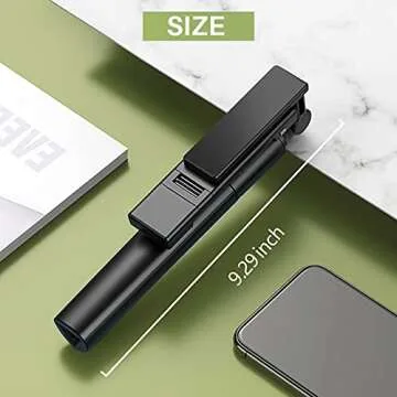 Jiaminye Aluminum Alloy Selfie Stick Phone Tripod,3 in1Extendable Tripod Stand with Wireless Remote for iPhone Android Phone,Phone Tripod Stand for Selfies/Video Recording/Vlogging/Live Streaming