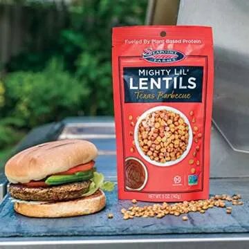 Mighty Lil’ Lentils Crunchy Snack, Texas Barbecue Flavor, 5 oz