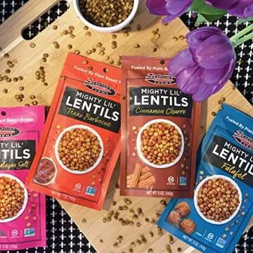 Mighty Lil’ Lentils Crunchy Snack, Texas Barbecue Flavor, 5 oz