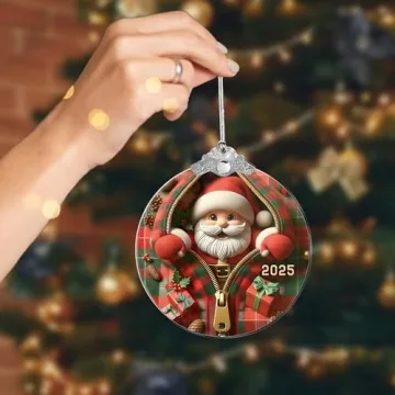 2025 Santa Claus Christmas Tree Ornament for Joyful Celebrations