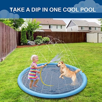 Durable Pet Soft Splash Sprinkler Pad for Summer Fun