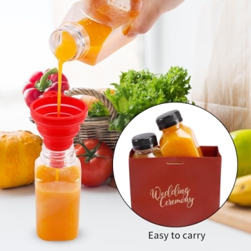 SUPERLELE Juice Bottle Set - 20 Reusable Containers for Drinks