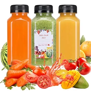 SUPERLELE Juice Bottle Set - 20 Reusable Containers for Drinks