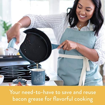 Ayesha Curry Enamel Bacon Grease Can - Stylish Kitchen Storage