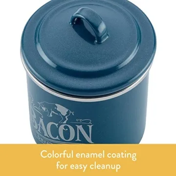 Ayesha Curry Enamel Bacon Grease Can - Stylish Kitchen Storage