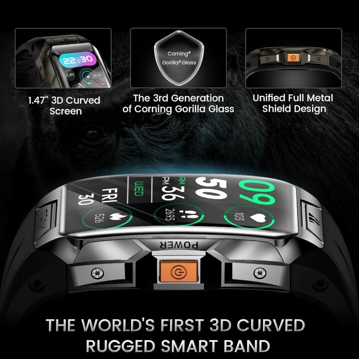 AMAZTIM 100M Waterproof Fitness Tracker with 70 Modes