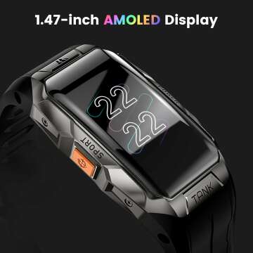 AMAZTIM 100M Waterproof Fitness Tracker with 70 Modes