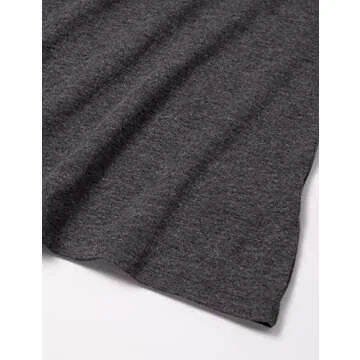 Amazon Essentials Women's Classic-Fit Short-Sleeve V-Neck T-Shirt, Pack of 2, Charcoal Heather/Light Grey Heather, X-Large