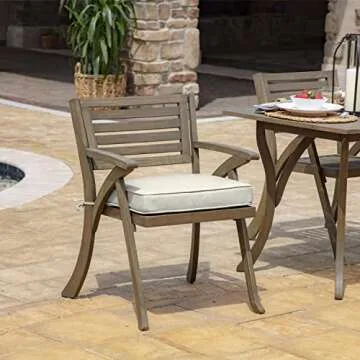 Arden Selections ProFoam Outdoor Seat Cushion - 19 x 20, Sand Cream