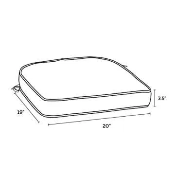 Arden Selections ProFoam Outdoor Cushion - 19x20 Inches