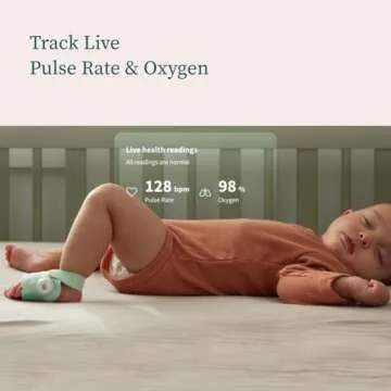 Owlet Dream Sock® - FDA-Cleared Smart Baby Monitor - Track Live Pulse (Heart) Rate, Oxygen in Infan...