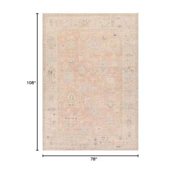 Livabliss x Becki Owens Marlene Vintage Medallion Area Rug - Durable & Stylish Home Accent