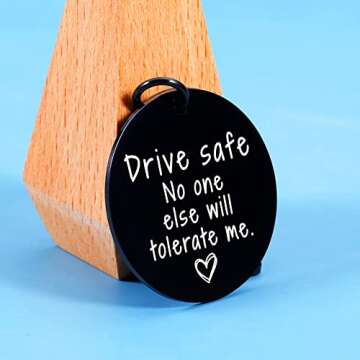 Dark Romance Merch Christmas Gifts from Wife Stocking Stuffers for Men Women Drive Safe Keychain Gifts for Girlfriend Bf Birthday Anniversary Wedding Valentines Day Gifts for Him Her Couples Husband
