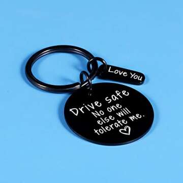 Dark Romance Merch Christmas Gifts from Wife Stocking Stuffers for Men Women Drive Safe Keychain Gifts for Girlfriend Bf Birthday Anniversary Wedding Valentines Day Gifts for Him Her Couples Husband
