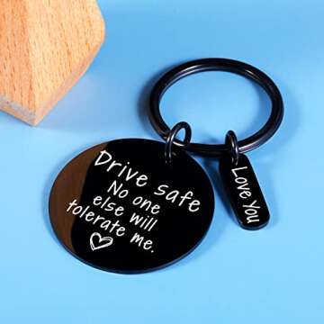 Dark Romance Merch Christmas Gifts from Wife Stocking Stuffers for Men Women Drive Safe Keychain Gifts for Girlfriend Bf Birthday Anniversary Wedding Valentines Day Gifts for Him Her Couples Husband