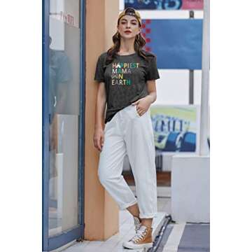 Magical Shirt for Women Happiest Mama On Earth Tee Magic Kingdom Castle Tshirt Family Holiday Vacati...