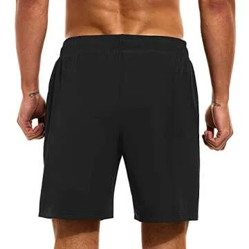 HODOSPORTS Men's Quick-Dry Swim Shorts with Liner