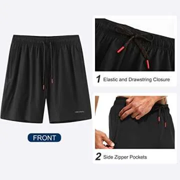 HODOSPORTS Men's Quick-Dry Swim Shorts with Liner