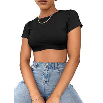 Haochic Women's Crop Tops - Comfortable & Stylish for All Occasions