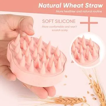 URTHEONE Scalp Massager Shampoo Brush, Hair Scalp Scrubber Head Massager with Soft Silicone Bristles...