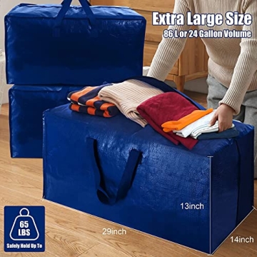 Cosy Family Heavy Duty Extra Large Moving Bags - Set of 8