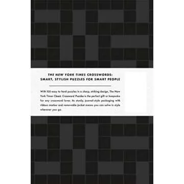 The New York Times Classic Crossword Puzzles (Black and White): 100 Puzzles Edited by Will Shortz